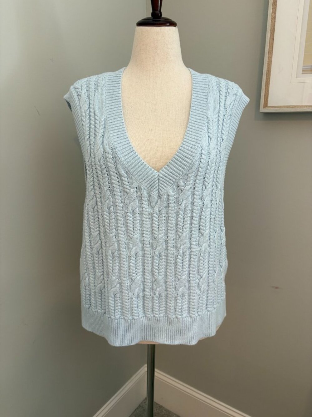 Abercrombie & Fitch Size XL Sweater Vest Women's Powder Blue